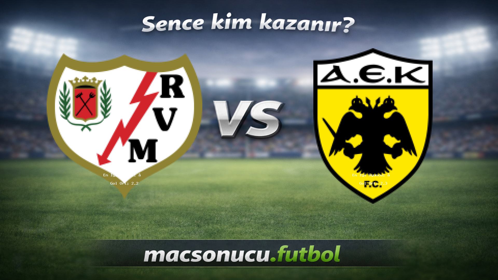 Rayo Vallecano - AEK Athens FC maç görseli