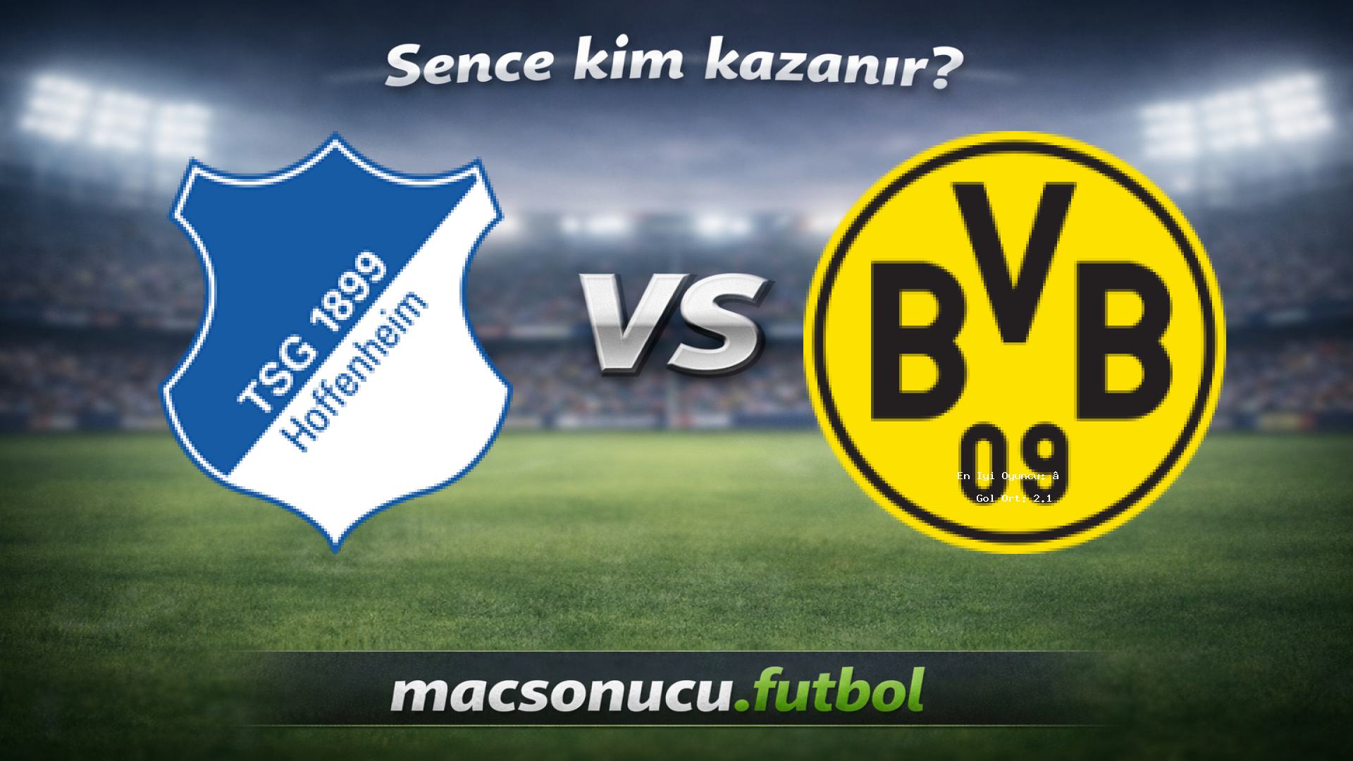 1899 Hoffenheim - Borussia Dortmund maç görseli