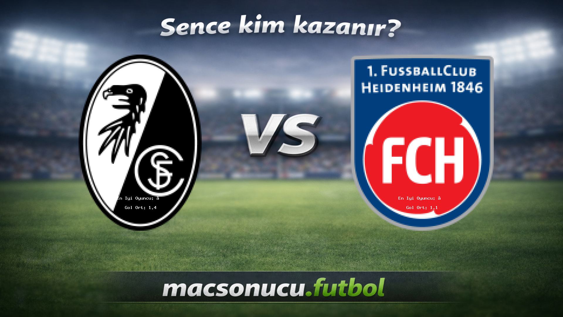 SC Freiburg - 1. FC Heidenheim maç görseli